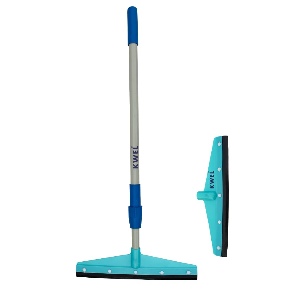 KWEL Wiper for Floor & Bathroom Cleaning with 1 Extra Wiper Head (Multicolor) (B0BVG8BPQC) Amazon Price History, Amazon Price Tracker