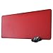 ZORESYN XL Tapis de Souris,sous-Mains en Cuir PU,imperméable Tapis de Souris Gaming(Rouge, 90x40CM)