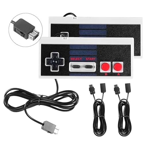 Binghe NES Game Controller, Mini Classic Edition Controller con NES Interfaz y 3M Cable Alargador Compatible con Nintendo NES/PC/M-A-C/Raspberry Pi 3(2 Piezas) | Ya disponible en tu tienda friki favorita! En mundofriki.es!