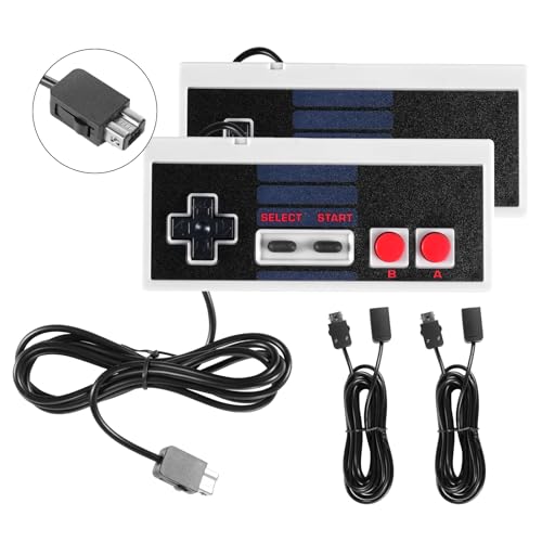 Binghe NES Controller, Game Controller für Mini NES mit NES-Anschluss, USB Gamepad mit 3M Verlängerungskabel, Classic für PC/M-A-C/Raspberry Pi3 / RetroPie NES Emulator(2 Stück)