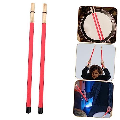 Baquetas Totority, 1 par, sonido suave para instrumentos de percusión, reemplazo para bateristas y músicos miniatura 3