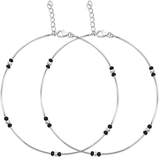 zavya 925 Sterling Silver Rhodium Plated Anklet Pair for Women | Gift for Women & Girls | With Certificate of Authenticity & 925 Stamp-picture-21