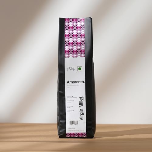 Image of TWF Virgin Amaranth Flour | 500 g | Stone Ground Rajgira Atta | Naturally Gluten-Free | Fiber-Rich | Not Pulverised | Ramdana Atta | Rajgira Peeth | Millet Flour | Ideal for Fasting | Vrat | Upvas | Soft Puffed Rotis, Baking & Gut Health