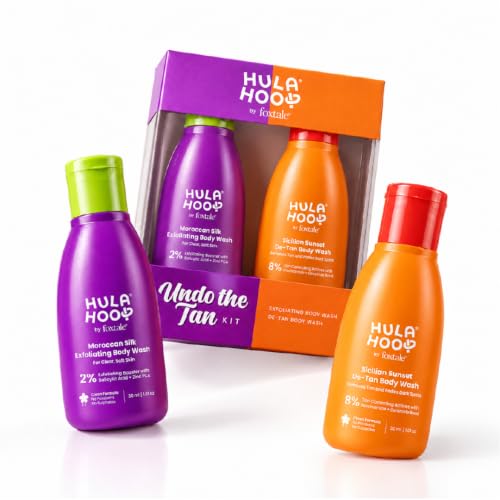 Image of Hula Hoop Tan Removal Kit, Exfoliating + Detan Body Wash (2 items in the set)
