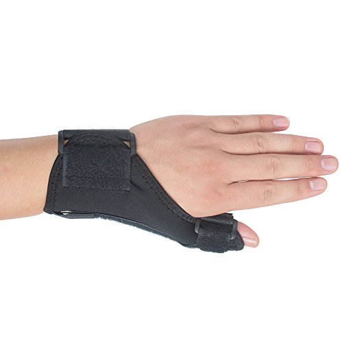 Lolicute Thumb & Wrist Brace, Reversible Wrist Brace with Thumb Stabilizer,Thumb Support Brace with Spring Stabilizer for Pain, Sprains,Arthritis,Tendonitis (Fit for Right Hand or Left Hand)