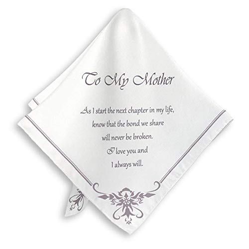 Mother of the Bride Handkerchief - Pure Italian Silk  In Gift Box - Wedding Gift for Parents TOKENS WITH LOVE