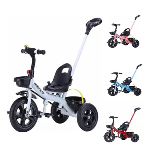 2025new 子供用三輪車 手押し棒付き 幼児用バイク リアフレームとペダルとベビーカー機能付き(回転式ハンドル&軽量設計) 走る 乗り物 乗用玩具 組立簡単 1〜7歳対応 誕生日・ひな祭り・子供の日・クリスマスプレゼント 屋内/屋外兼用 アウトドア遊び