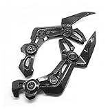 Hydro Dipped Carbon Fiber Finish Left Right Rear Frame Fairing Cowling Trim Compatible With Kawasaki 2017-2019 Z900 Z 900