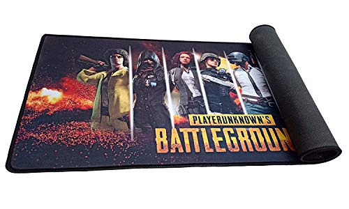 Image of Large Extended Long 700 x 300 mm Mouse Pad for Keyboard & Mouse | Water Resistant Anti Slip Surface Ideal for Office Home and Gaming Setup (PUBG -6)