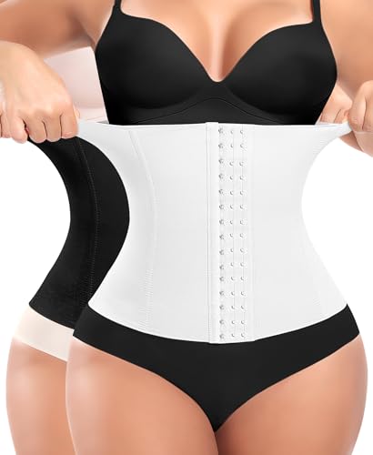 Image of Werena Waist Trainer for Women Corset Shapewear Tummy Control Slimming Body Shaper Girdle Waist Cincher Belly Band