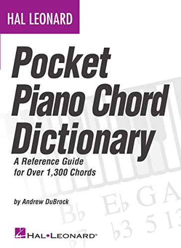 Hal Leonard Pocket Piano Chord Dictionary - A Reference Guide for Over 1300 Chords | Keyboard Sheet Music Guide with Treble and Bass Notation | Chord Book with Diagrams Music Theory Reference