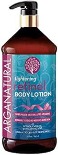 Arganatural Tightening Body Lotion with Retinol, Caffeine & Hyaluronic - Noticeably Tightens & Nourishes Aging Skin, Normal to Cellulite Prone Skin, for all Skin Types 32oz / 960ml - Amazon Exclusive