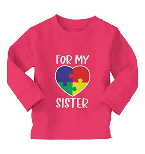 for My Sister - Autism Puzzle Heart Infant/Toddler Cotton Jersey T-Shirt