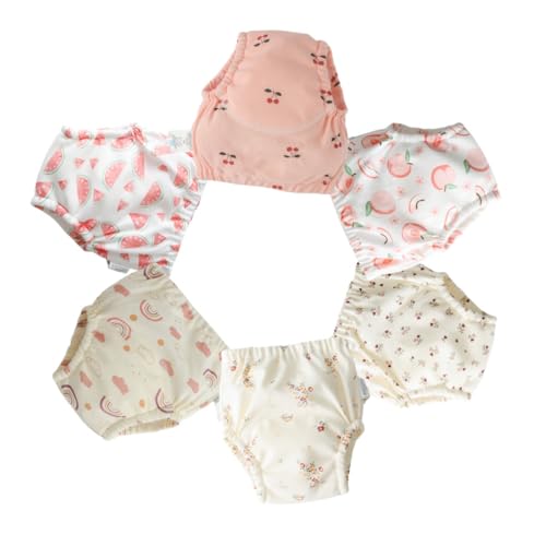 Image of Baby Training Underpants,Soft Cotton Absorbent Potty Training Underwear For Baby Boys And Girls 6 Pack