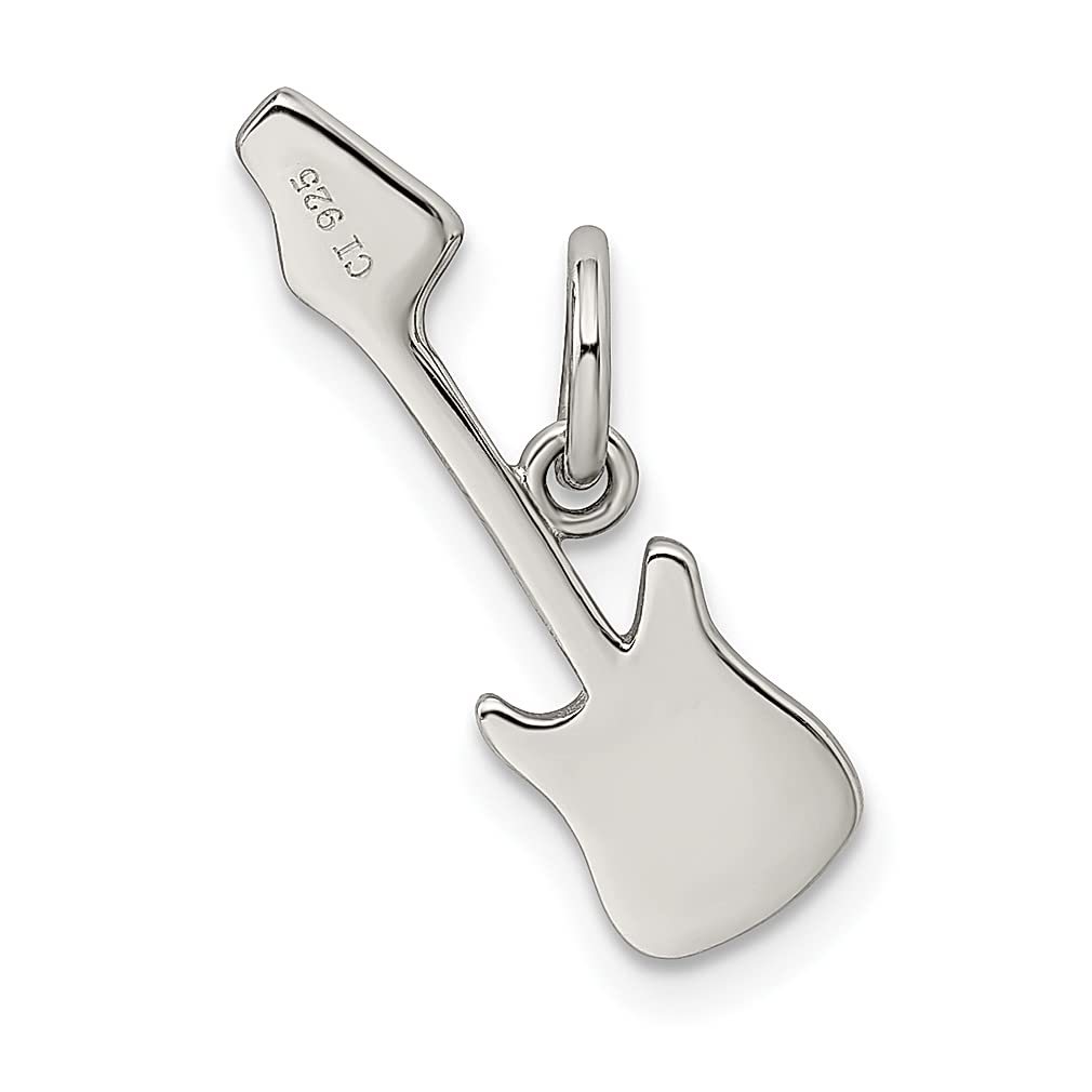 Srebro wysokiej próby 925 gitara elektryczna wisiorek wisiorek wisiorek instrument muzyczny człowiek hobby sport zawód sztuka muzyka dobra biżuteria dla taty męskie prezenty dla niego