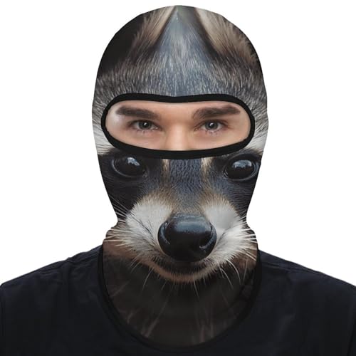 Balaclava para Hombres con Diseño de Zorro Pequeño para Invierno, Máscara de Ciclismo y Esquí, Protección para Cara y Cuello miniatura 7