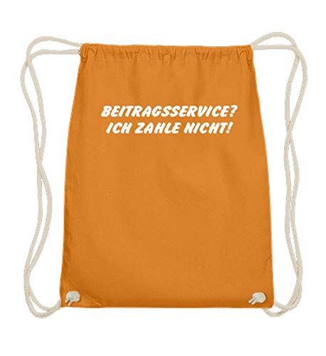 Sac de gym en coton orange pour ranger facilement ses affaires