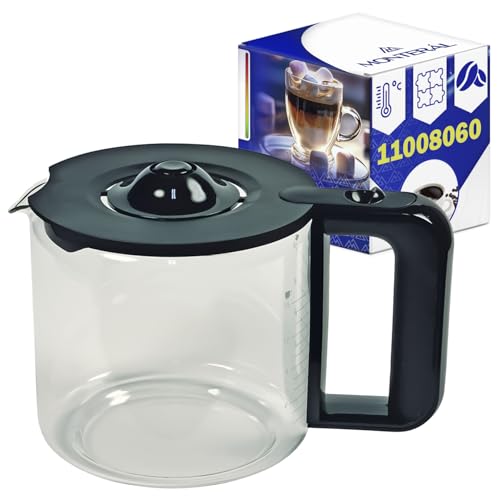 Carafe pour Machine a Cafetiere Filtre pour 15 Tasses avec le Code Original 11008060 pour Bosch...