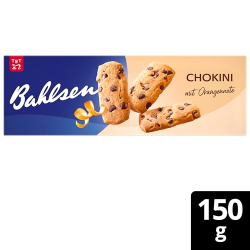 Bahlsen Chokini - 1er Pack - Mürbegebäck mit Schokostückchen und Orangennote (1 x 150 g)