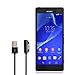 Loamauto Metal Magnetic Generic USB Charging Cable for All Sony Xperia Z1 Z2 Z3 Ultra Xl39h, Sony Xperia Z1 L39h, Sony Xperia Z1 Z2 Z2 Tablet Z3 Z3 Compact (Black)