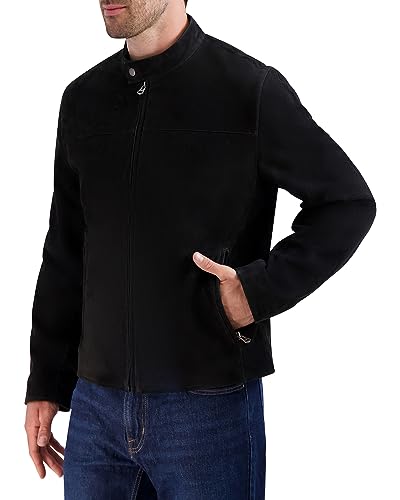 Cole Haan Men's Suede Moto Jacket2