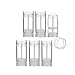 15ml Twist-up Deodorant Containers Clear Empty Plastic Reusable Round Shape Bottom Filling Deodorant Tubes for DIY Travel (6Pcs)