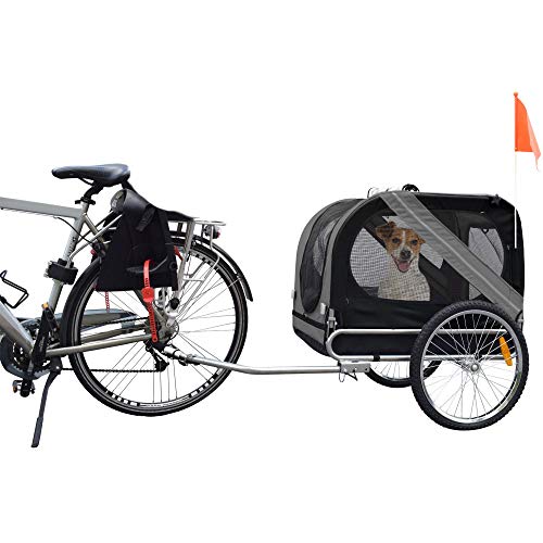 Flamingo 5331605 Doggy Liner Juliette Grau/Schwarz 125x95x72cm