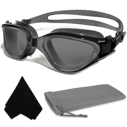 Winline Swimming Goggles Clear Vision Anti Fog Anti UV Anti Leak Waterproof Swim Goggles with Polarized or Non-Polarized Lens for Adult Men Women Teenager