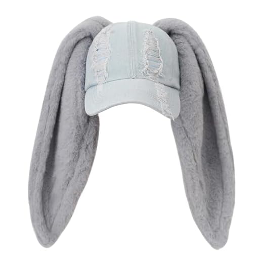 Woman's Bunny Baseball Cap Hip-hop Long Rabbit Ears Hats Cute Girl Hat