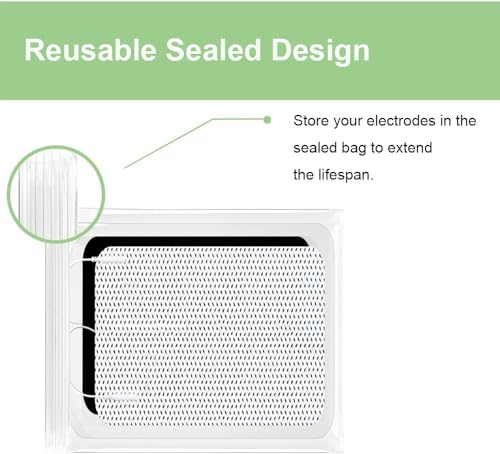 Image of 4X4 inch Large TENS Unit Replacement Pads for Waist and Lower Back Pain Relief Thicked TENS Unit Pads Self-Adhesive SM Electrode Pads Compatible with TENS 7000, AUVON TENS- 6 PCS