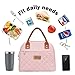HOMESPON Insulated Lunch Bag for Women Men Adults Lunch Tote with Front Pocket Lunch Box Container Cooler Bag for Work Picnic (Pink)