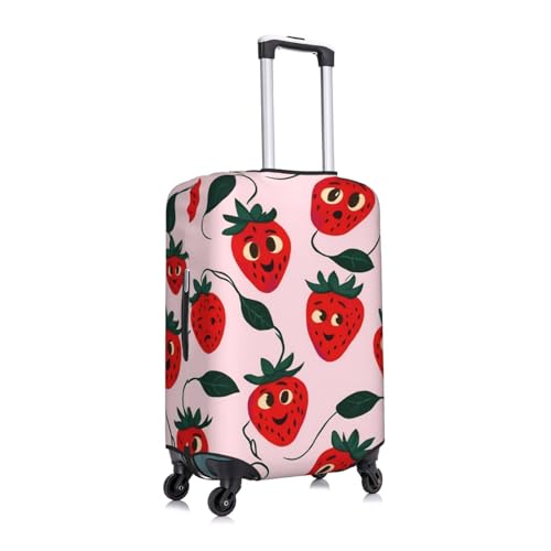 Cute Strawberry Suitcase Cover Fashion Luggage Covers Anti-Scratch Elastic Lightweight Protector For Travel Outdoor X-Large2