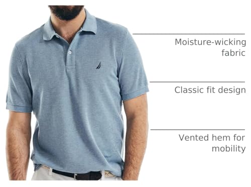 Image of Nautica Men's Performance Pique Polo Shirt