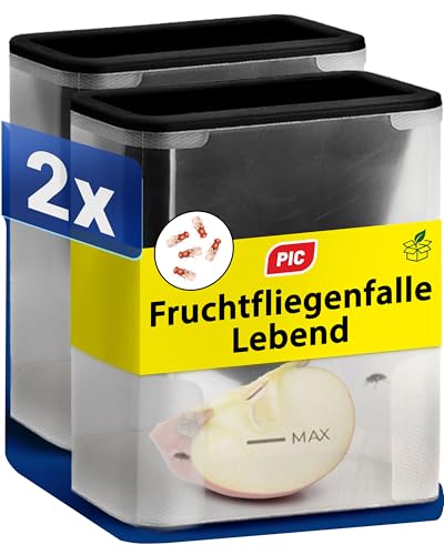 PIC Fruchtfliegenfalle 2er Set – Wiederverwendbare...