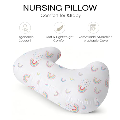 Image of Nursing Pillow for Breastfeeding,Feeding Pillow with Removable Cover