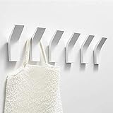 hakenleiste aluminium ★Hoche Qualität:Dieser Selbstklebender Haken ist aus rostfreiem Aluminium gefertigt. die stark, haltbar und korrosionsbeständig ist.Materialsicherheit und Umweltschutz, nicht verblassen, nicht kratzen.Sie und Ihre Familie können es mit Zuversicht benutzen.