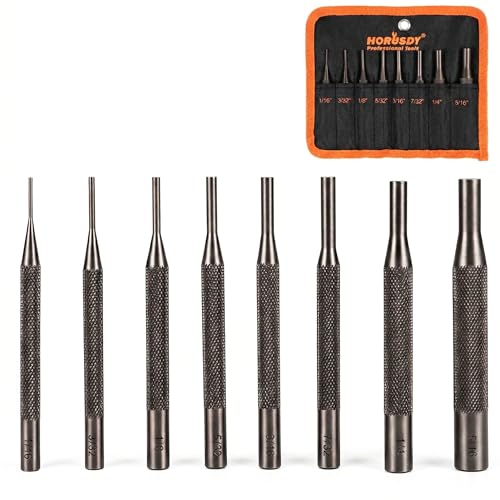 HORUSDY 8 Pieces Pin Punch Set, Kit Removing Repair Tool
