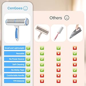 Pet hair remover reusable cat and dog hair remover multi surface lint roller portable fur removal tool for furniturecouchcarpetbeddingclothes and car seats non slip handle self cleaning roller   cucciolini doodles
