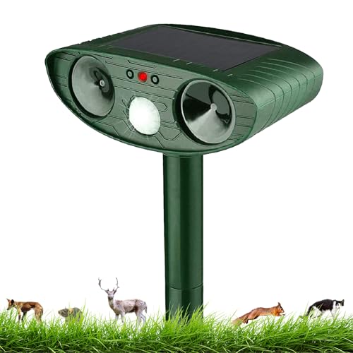 Répulsif Chat Ultrason, Repulsif Chat Solaire & Répulsif Ultrason Anti Rongeurs Étanche,...