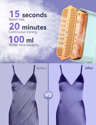 Image of Sundu Steamer for Clothes Portable 2-in-1 Travel Steamer Iron for Clothes