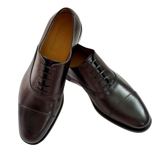 Giovanni Leather 11.5 EE Cap Toe Gancini Oxford Men's Black Dress Shoes (Salvatore2