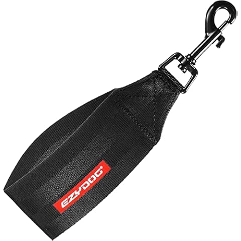 EzyDog Universal Dog Car Restraint - Dog Seat Belt Safety Lead - Abrasion-Resistant Vehicle Seatbelt Harness Attachment with Superior Strength and Nylon Webbing - Easy-to-Use Click It and Go Design Cover
