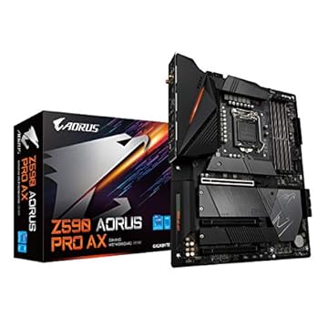 GIGABYTE Z590 AORUS PRO AX (LGA 1200/Intel Z590/ATX/3x M.2/PCIe 4.0/USB 3.2 Gen2X2 Tipo-C/Intel WiFi 6/2.5GbE LAN/placa-mãe para jogos)