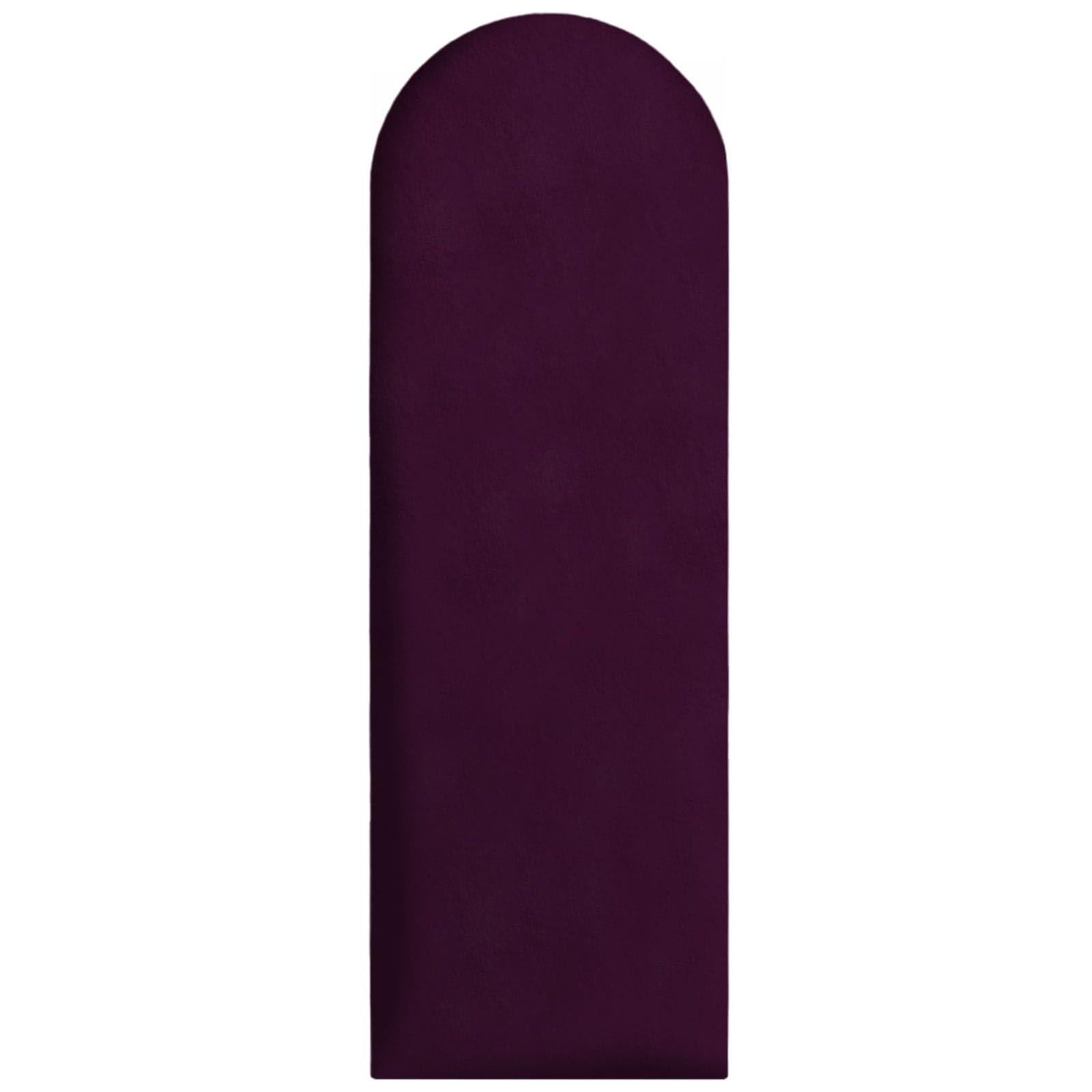 Wandpaneele 90x30 cm gepolstert – für sehr einfache Selbstmontage, aus Velourstoff, mit weicher Füllung, Dunkelviolette farbe – Kopfteil als Dekoration für Schlafzimmer, Büro, Kinderzimmer, Diele
