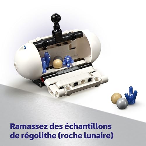 LEGO Technic Véhicule Lunaire Lunar Outpost Jouet Interactif STEM Engin Spatial Bras Rotatif & Panneaux Solaires Maquette de Robot Cadeau d'Anniversaire pour Garçon ou Fille dès 42211 - vue 7