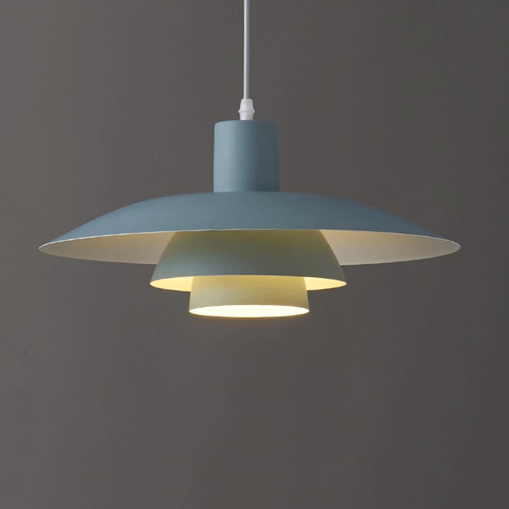 Suspension Japonaise Grise : luminaire de plafond triple en fer pour votre salle à manger