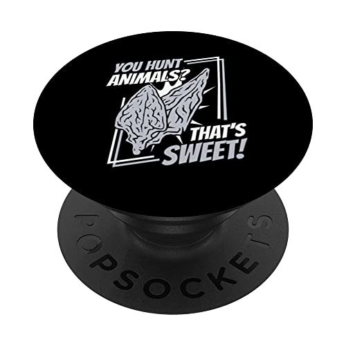 You Hunt Animals That's Sweet Flint Arrowhead Collecting PopSockets Swappable PopGrip, Black