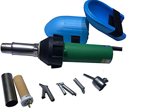 JIADING 1600W Hot Air Gun PVC Heat Gun Hand Held Plastic Welder (heat gun with speed nozzles)