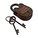 Prison Lock Padlock Antique-Finish w/Keys Folsom Prison