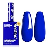 Beetles Blue Gel Nail Polish 15ml Royal Blue Color Noble Night Nail Polish Soak Off Uv LED Nail Lamp Gel Polish Manicure Salon DIY Home Paulina Lapis Colorful Bottle